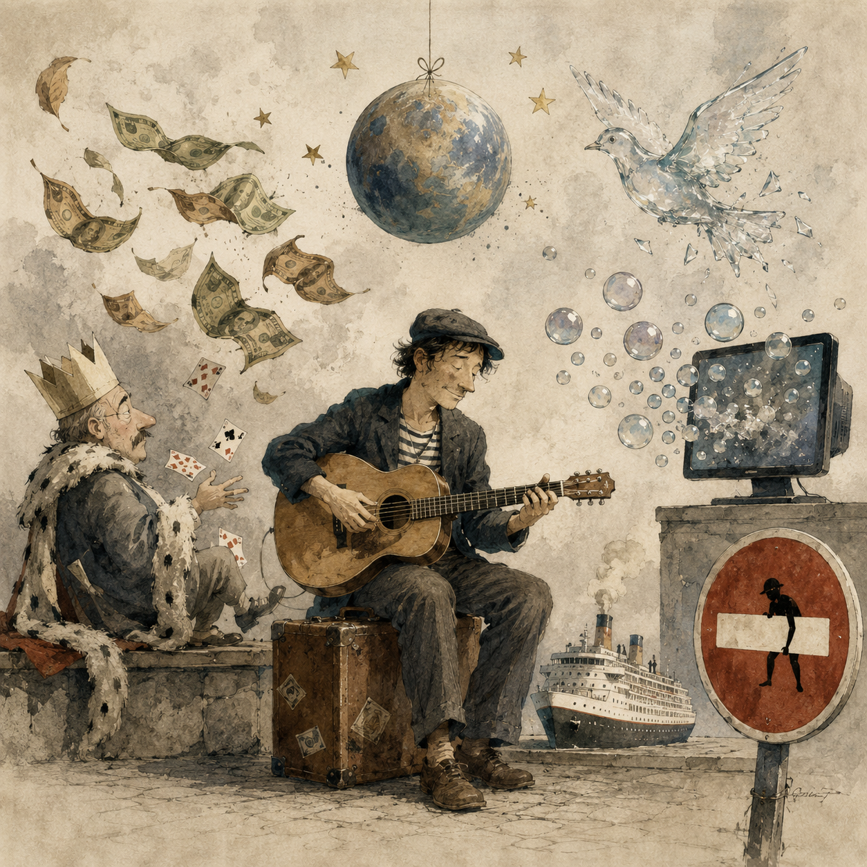 Cover de la playlist Chansons engagées et satiriques